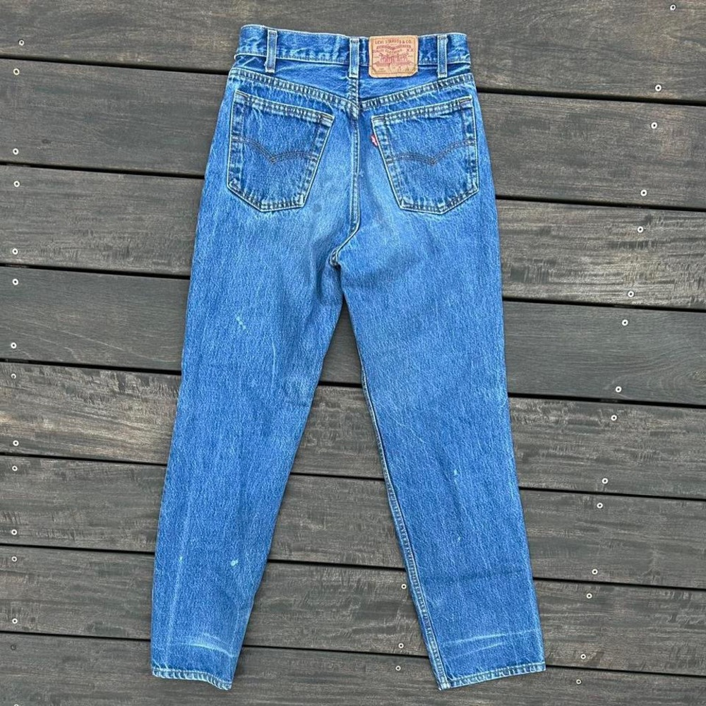 Vintage Blue Levi's 701 Student Jeans w/ Button Fly Made in USA